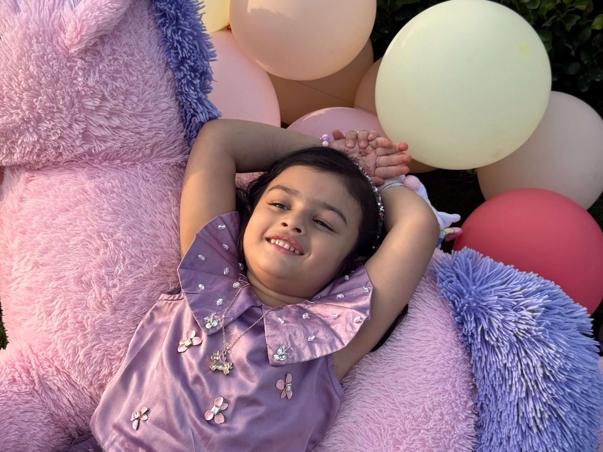 Ayzal celebrating her favourite birthday