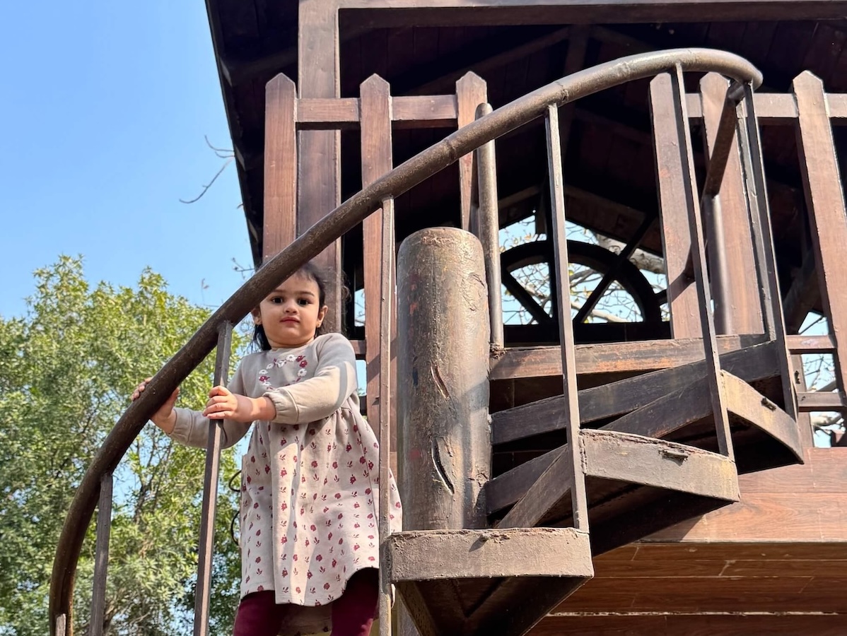 Ayzal enjoying her first big adventure